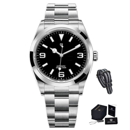 PAGANI DESIGN New NH35 Men Mechanical Watch AR Sapphire Glass Automatic Watch For Men Stainless Steel Sports Waterproof Watches