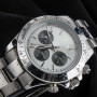Stainless Steel Bezel 39mm Mens Automatic Mechanical Watch Luxury Sapphire Glass Chronograph Calendar Watch