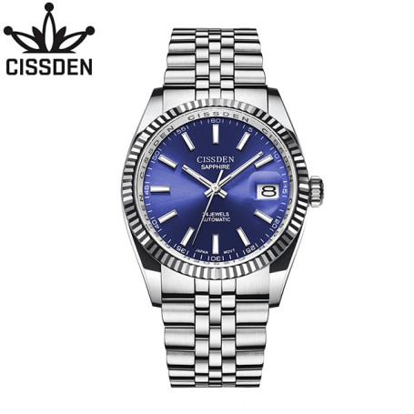 CISSDEN Japan NH35 Mechanical Wristwatch men Brand Luxury Automatic Watch for men Fashion simple Clock 100M Waterproof