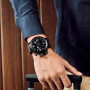 Mens Watches Top Luxury Brand Self Winding Mens Watch Sport Wrist Watch Clocks Military Rubber Strap U Left Hand Watches Men