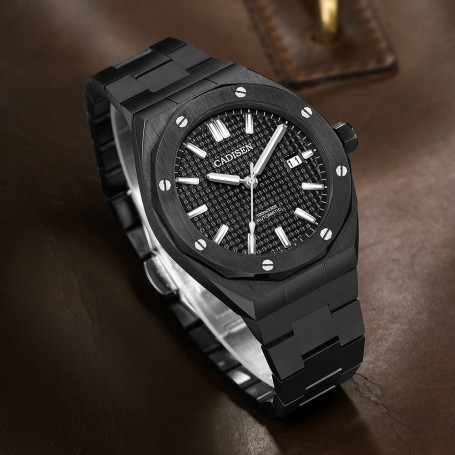CADISEN Watch Men Mechanical Wristwatches Japan Movement Men's Automatic Watches 10ATM Wrist Watch Business Men Date C8193