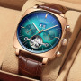 watch montre automatique luxe chronograph Square Large Dial Watch Hollow Waterproof mens fashion watches