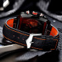 PAULAREIS New Sport Casual Alloy Men's Watches Luminous Automatic Mechanical Clock Black Square Male Wristwatch Reloj Hombre