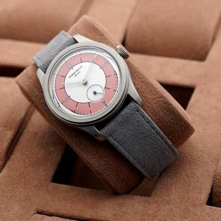 Pierre Paulin Salmon Dial Watch 50m Skin Diver Watch Vintage Small Seconds Mechanical Hand Watch 38mm Relogio Masculino