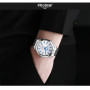 Fashion Blue Light Automatic Mechanical Watches Business Men Luxury Watch Casual Calendar Wristwatches Male Gifts Watches