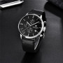 Men Automatic Quartz Watch Top Brand Military Sports Chronograph Stainless Steel Waterproof Clock