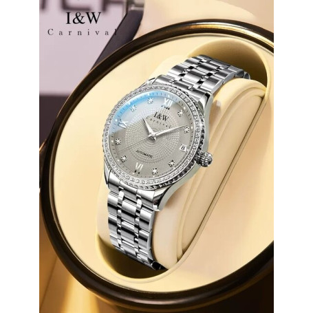 Carnival Brand High-end IW Series Sapphire Mechanical Watch Women Stainless Steel Luxury MIYOTA Movement Automatic Watch Womens