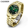 CADISEN Clock C8185 Mechanical Wristwatch Sapphire Glass Miyota-8285 Movt Automatic Watch Waterproof 10Bar Week Date Watches Men