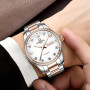CARNIVAL Men Mechanical Watches Luxury Calendar Waterproof Watch Stainless Steel Automatic Wristwatch for Mens Relogio Masculino