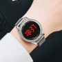 LED Women Magnetic Bracelet Watches Digital Dress Wristwatch Ladies