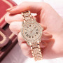 Quartz Watch Women Watches Ladies Creative Steel Women's Bracelet Watches Female Waterproof Clock+Box