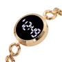 Luxury Women LED Digital Watch Rose Gold Stainless Steel Ladies Dress Wristwatch for Women Electronic Bracelet Watch Reloj Mujer