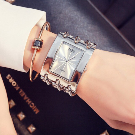 Casual Fashion Men's Bracelet Watch Three Chain  Quartz Watch Gift Watch Free Shipping