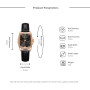 5PCS Gaiety Brand Luxury Fashion Bracelet Watch Set Women Leather Band Quartz Wristwatch Watches Ladies Black Clock Reloj Mujer