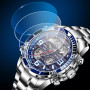 Digital Mens Watches Top Luxury Sport Quartz Wristwatch For Men All Steel Military Waterproof Clock+Box