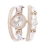 Ccq Women Fashion Casual Analog Quartz Women Rhinestone S Watch Bracelet Watch Ladies Girl Luxury Watch Bracelet 2022 Clock