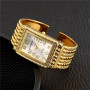 CANSNOW Rectangle Steel Women Watch Bracelet Watches Fashion Quartz Ladies Wristwatch Casual Female's Clock relogio feminino