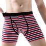 Underwear Cotton Boxer Briefs And Striped Men