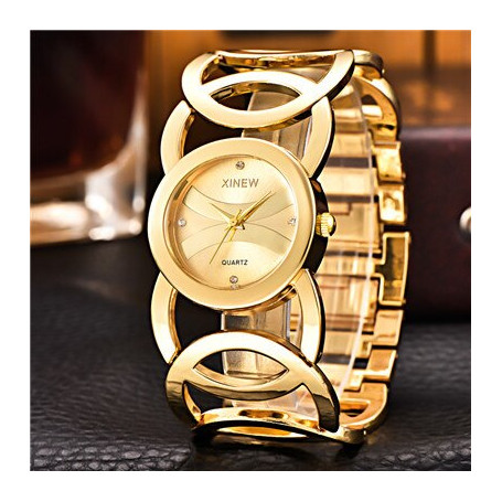 Luxury Brand Lady Gold Watches Women Full Stainless Steel Wristwatches Magic Women Bracelet Watch Ladies Wrist Watch Female Girl