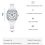 BS Elegant Ceramic Watch for Women Free Shiping Luxury Brands Rhinestones Waterproof Wristwatches for Ladies Montre Femme 2022