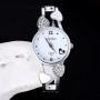 Elegant Ladies Stainless Steel Bracelet Bangle Flower Lover Heart Wristwatches Diamond Bracelet Watch for Women Female  Relogios