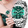 LIGE Ladies Watches Top Brand Luxury Fashion Stainless Steel Watch Women Chronograph Quartz Clock Waterproof Wristwatch+Box