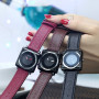 Women Bracelet Watches Contracted Leather Crystal WristWatches Women Dress Ladies Quartz Clock Dropshiping