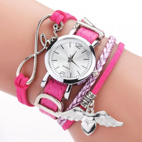 Bee Pendant Women Watch Leather Belt Bracelet Watch Fashion Casual Party Ladies Watch Elegant Women Watcehs Gift Reloj Mujer