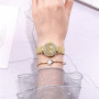 Women Bracelet Watches Ladies Alloy Strap Rhinestone Quartz Wrist Watch Luxury Fashion Quartz Watch Women Gift