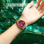 Women Fashion Rose Gold Stainless Stain Steel Ladies Watch Waterproof Quartz Wristwatch Romantic