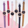 Women's Watches Set Starry sky Ladies Bracelet Watch Casual Leather Sports Quartz Clock（No Box）