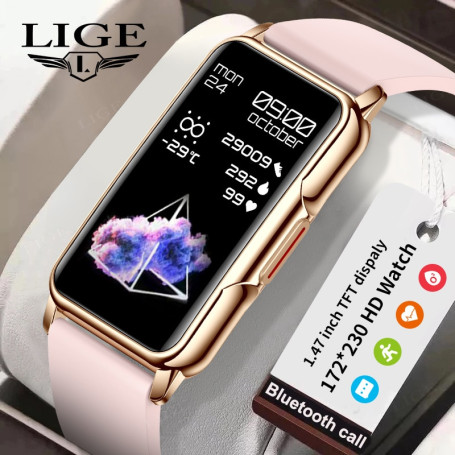 For Android IOS Smart Bracelet Women Smartwatch Men Heart Rate Blood Oxygen Waterproof Sport Smart band watch For Ladies +Gift