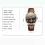 FNGEEN Mens Watches Top Luxury Brand Waterproof Sport Wrist Watch Chronograph Quartz Military Genuine Leather Relogio Masculino