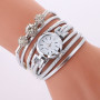 Women's Watch Fashion Luxury Diamond Circle Leather Band Bracelet Ladies Watch Female Watch  Reloj Mujer Design Bracelet