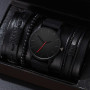 4pcs Watches Men Top Brand Luxury Casual Leather Quartz Men's Watch Business Clock Male Sport Wristwatch no box