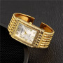 Women Rose Gold Bangle Bracelet Watch New Fashion Luxury Ladies Rectangle Dress Quartz Gift