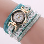 Alloy Diamond Ring Bracelet Watch Digital Face Korean Velvet Ladies Watch Quartz Watch Women Watch Chain Bracelet Set