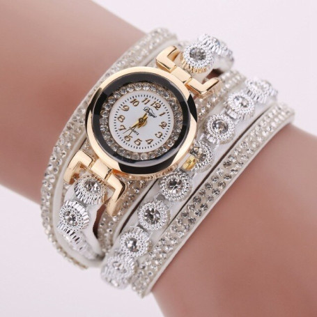 Alloy Diamond Ring Bracelet Watch Digital Face Korean Velvet Ladies Watch Quartz Watch Women Watch Chain Bracelet Set