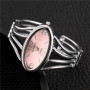 Bracelet Watch Women Creative Quartz Wristwatch Hot Sell Silver