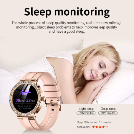 LIGE Woman Smart Watch AMOLED Screen Blood Pressure Heart Rate Monitoring IP68 Waterproof Watch Ladies Smartwatch Fashion  +Gift