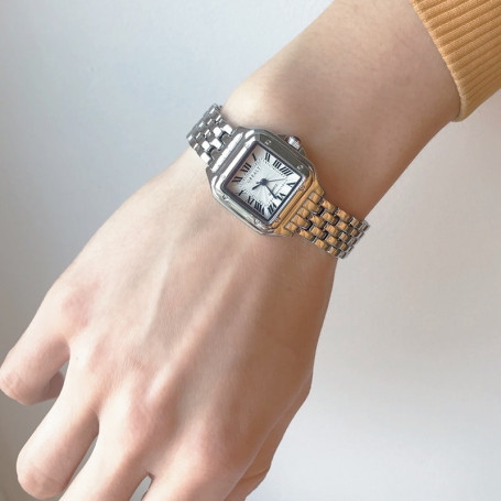 Quartz Watch Women's Stainless Steel Strap