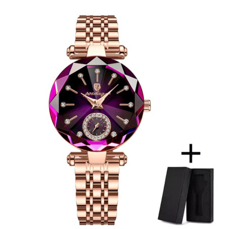 Women Watches Fashion Square Ladies Quartz Watch Bracelet Set Green Dial Simple Rose Gold Mesh Luxury Women Watches
