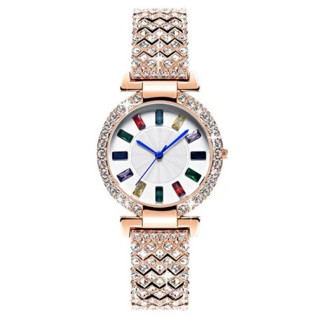 Fashion Diamond Ladies Quartz Watch Luxury Crystal Women Bracelet Watches Top Brand Steel Female Wristwatch Montre Femme Relogio