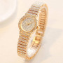 3PCS Luxury Women Rose Gold Watch Fashion Ladies Quartz Diamond Wristwatch Elegant Female Bracelet Watches Reloj Mujer