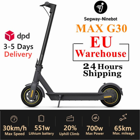 EU Stock Original Ninebot by Segway MAX G30 G30P Smart Electric Scooter Long Range 65km Kickscooter 30km/h Ninebot APP Control