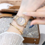Fashion Ladies Bracelet Quartz Wristwatches Top Luxury Brand Crystal Diamond Watch For Women Free Shipping Dress Watch