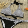 Micro Striped Bikini set Two-piece swimsuit Patchwork Bandage Bikini Push Up sexy Bathing Suit Women Swimwear