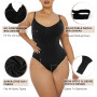LILVIGOR Black Bodysuit Women Tummy Control Shapewear Seamless Sculpting  Body Shaper Sleeveless Tops V-Neck Camisole Jumpsuit