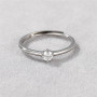 KOJ 0.25 CT Moissanite Ring Female 925 Sterling Silver Classic All-match 18k Gold Plated Female Ring Engagement Gift
