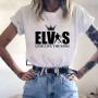 90s Harajuku Shirts Loose T-Shirt Tops Women Tees Elvis Presley Print Streetwear Casual Female T Shirts Camiseta Funny Tshirts